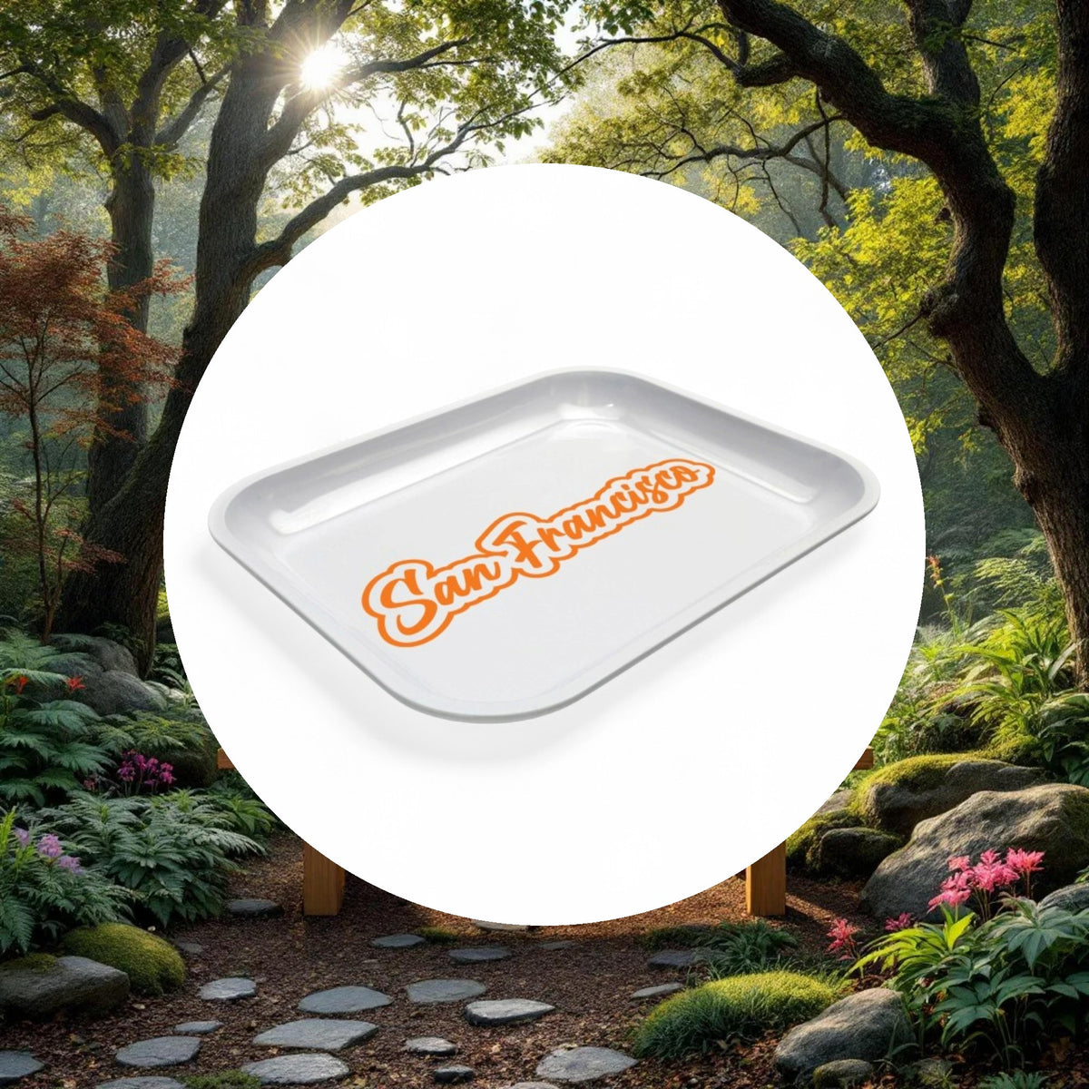 Large Dope Trays x San Francisco - White background Orange logo - Image 5
