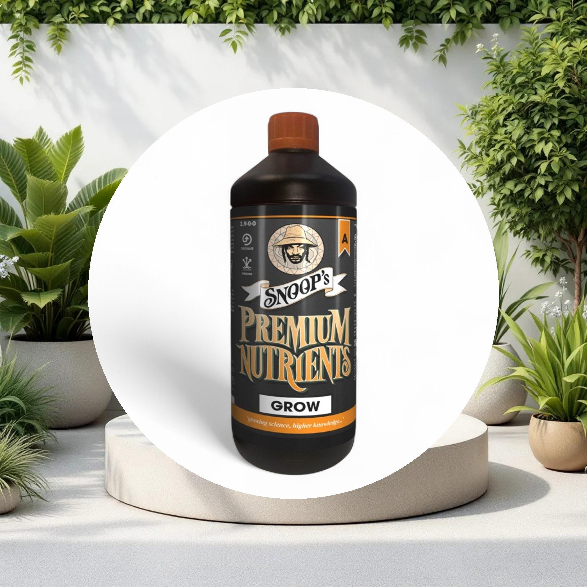 Snoop's Premium Nutrients Grow A Circulating 5ltr 3.9-0-0 (Hydro Recirculating) - Image 2