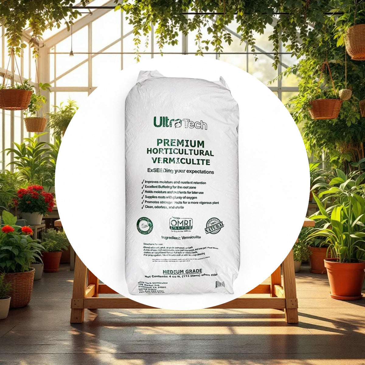 Vermiculite Medium Grade Bag 4 Cubic Feet - Image 2