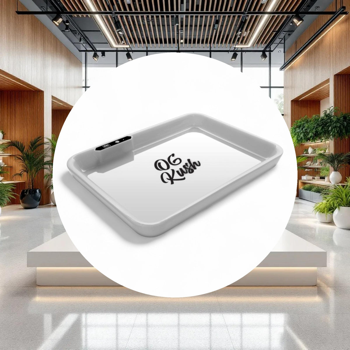 Dope Trays x OG Kush - White background black logo - Image 3