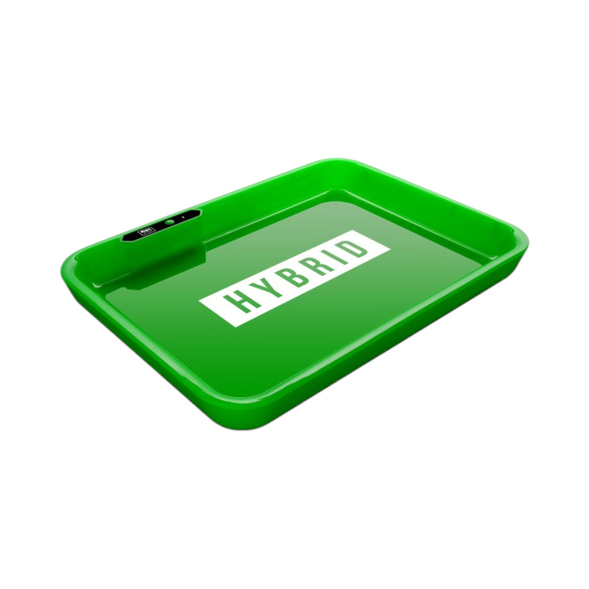 Dope Trays x Hybrid – Green background white logo