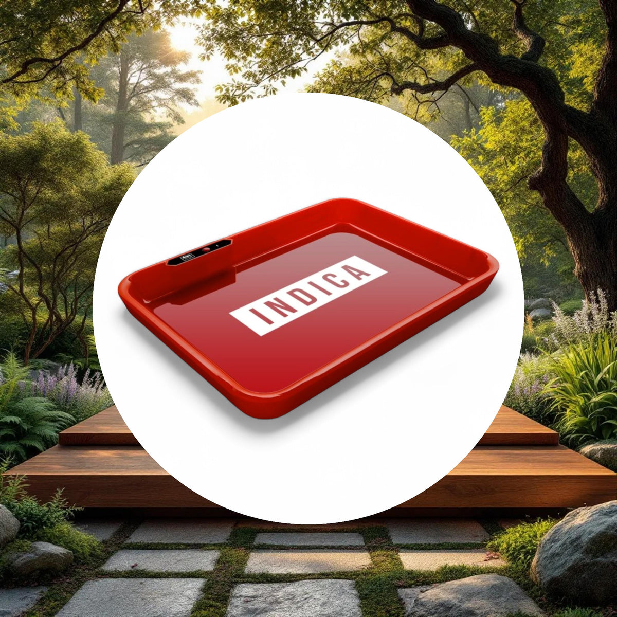 Dope Trays x Indica -  red background white logo - Image 5