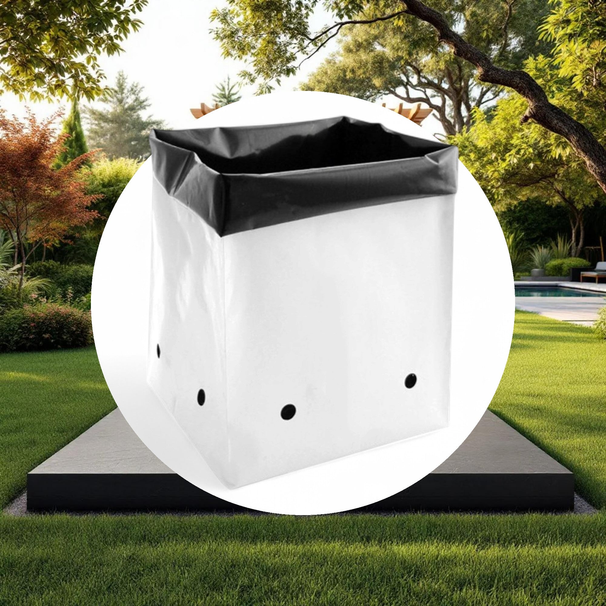 GROW1 PE Grow Bags Black & White 1 Gallon (100pcs/Pack) - Image 4
