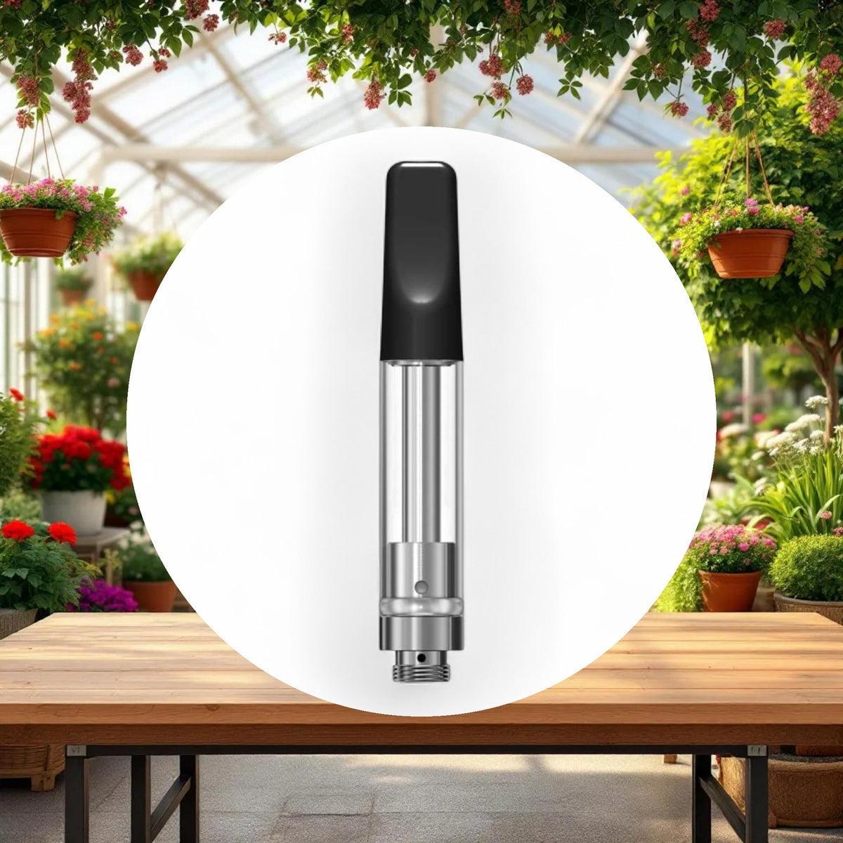 1ml Black Ceramic Cartridge w/ 1.6mm inlet (1-piece) - Image 3