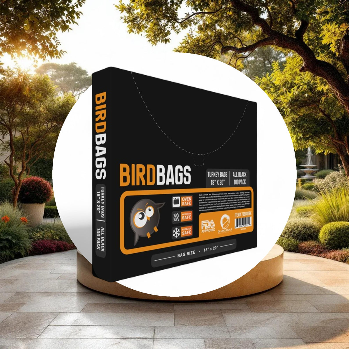 Bird Bags 3 Gallon Turkey Bags All Black 18" x 20" (100 Pack) - Image 2
