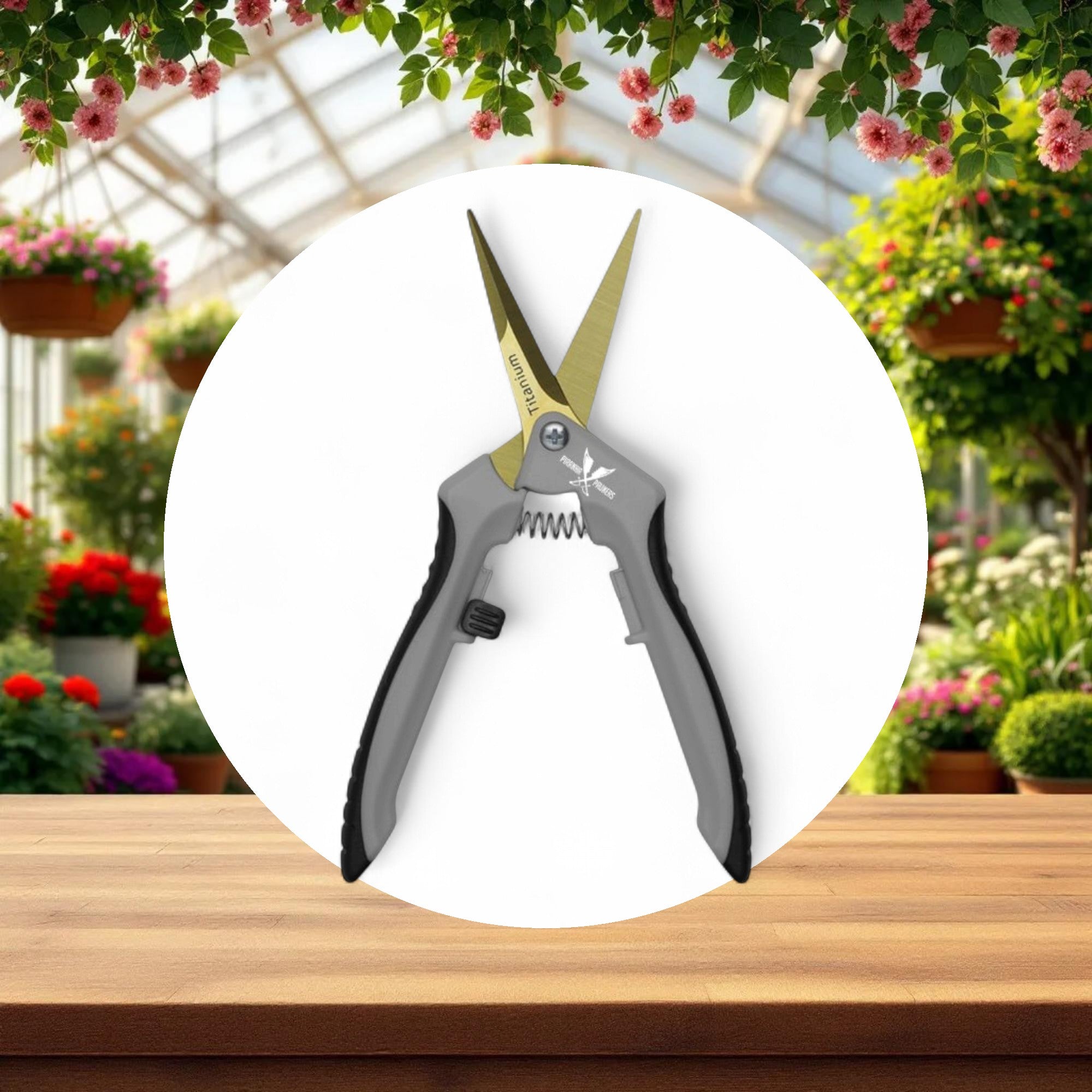 Piranha Pruner Trimming Scissors - Straight Titanium Blade - Image 3