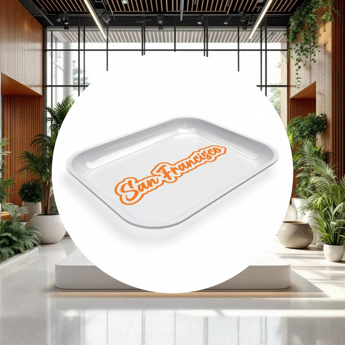 Large Dope Trays x San Francisco - White background Orange logo - Image 3
