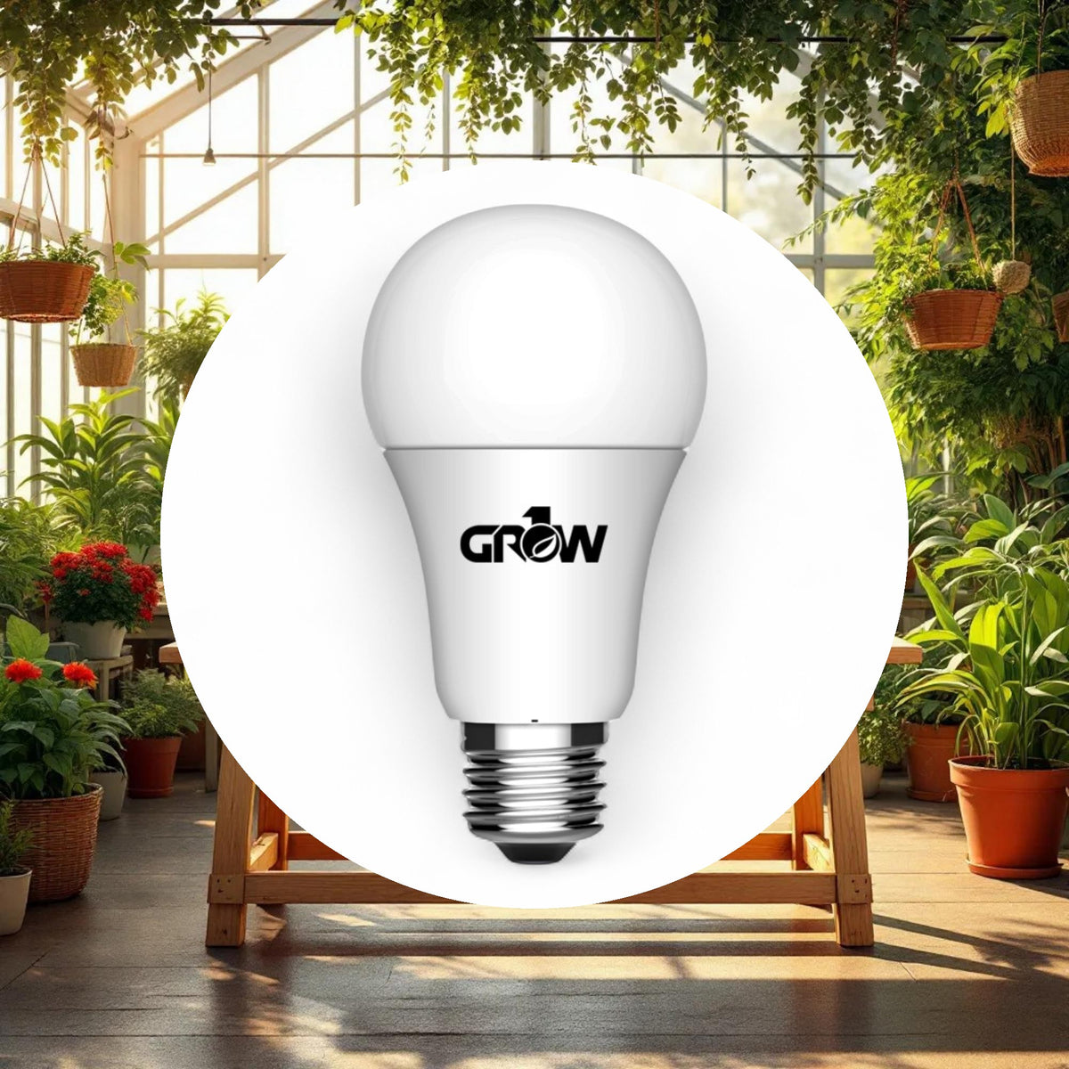 Green LED Light Bulb 9W - Image 2
