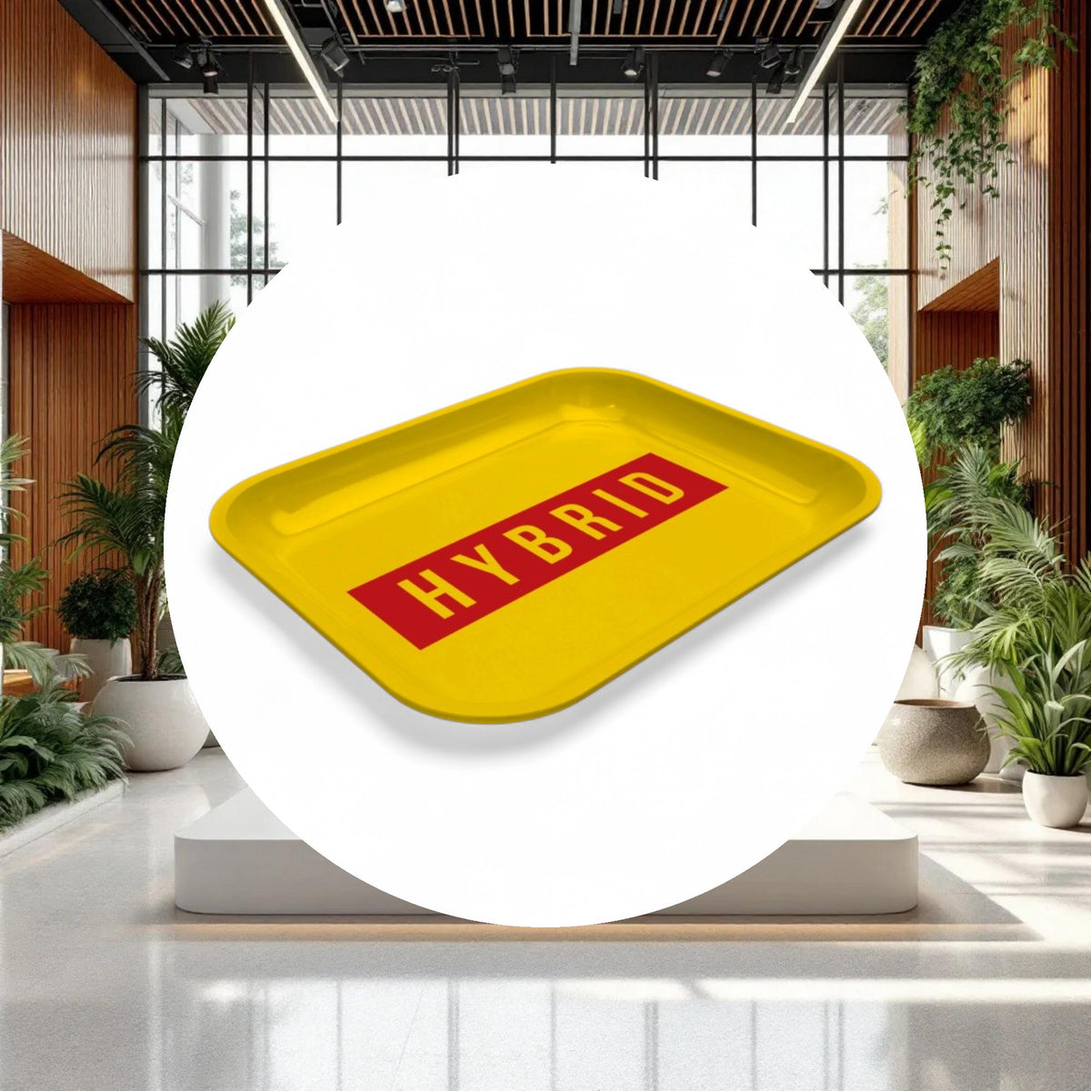 Large Dope Trays x Hybrid - yellow background red logo - Image 3