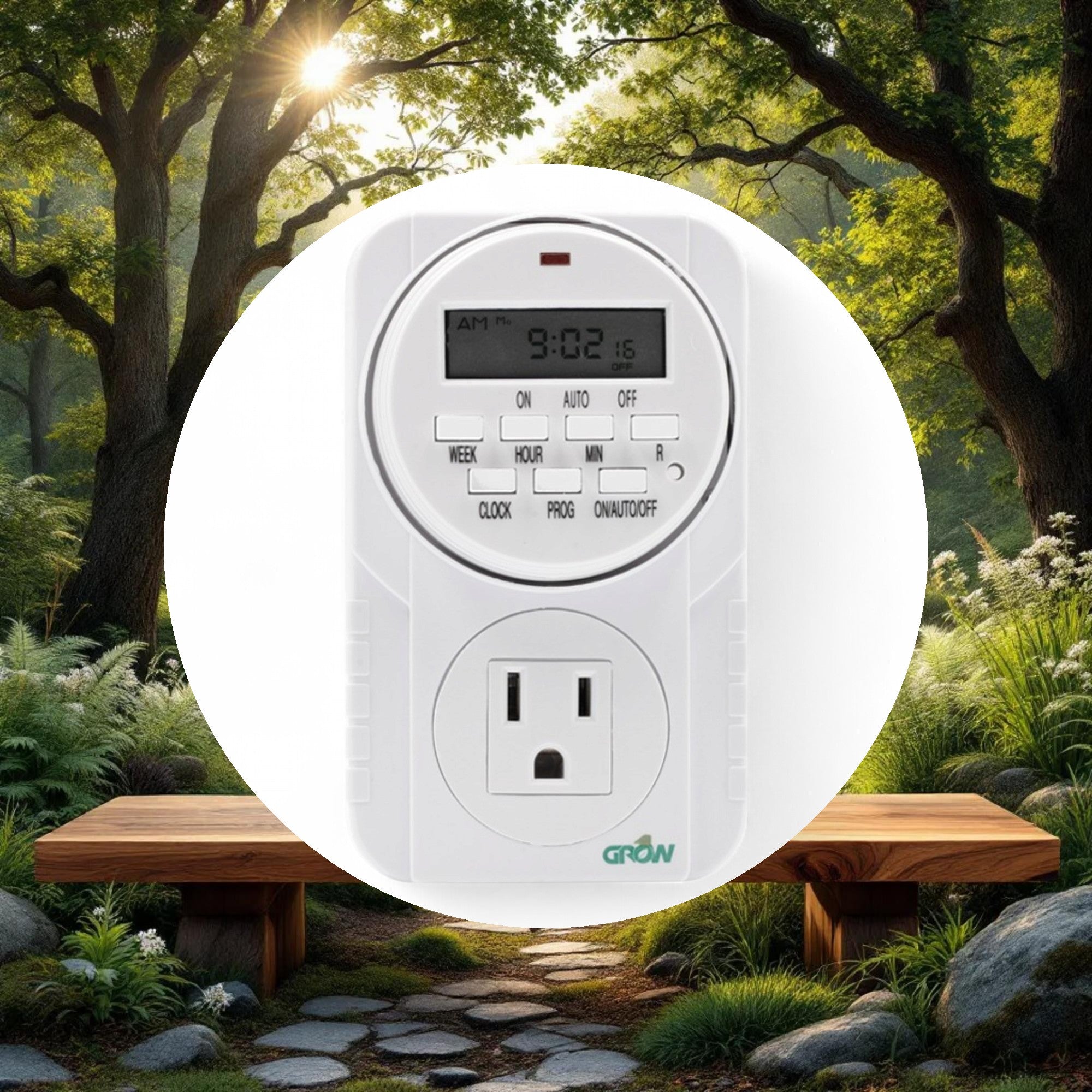 Grow1 120V Single Outlet Digital Timer - Image 2