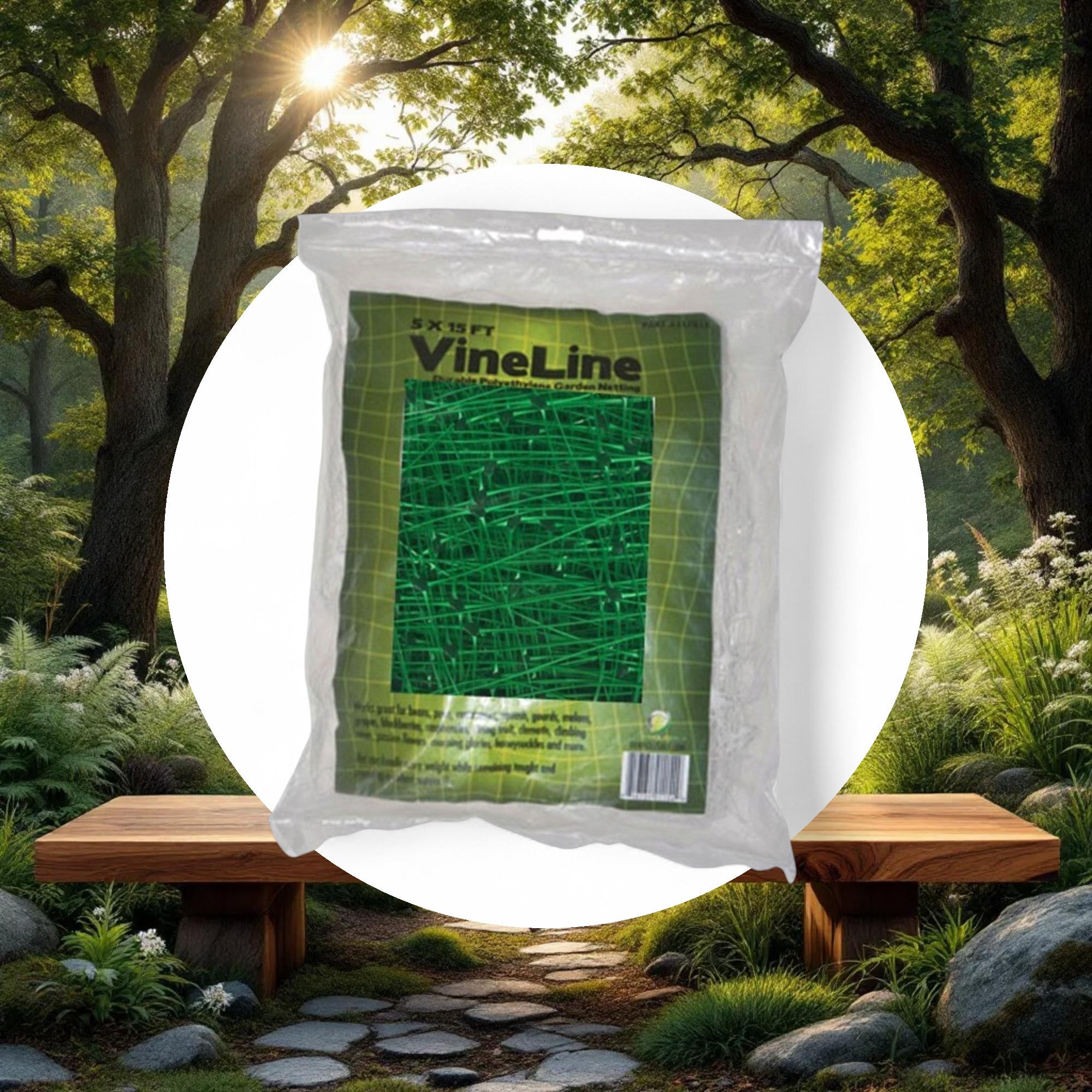 VineLine Durable Plastic Trellis Netting Green 5ft x 30ft - Image 5
