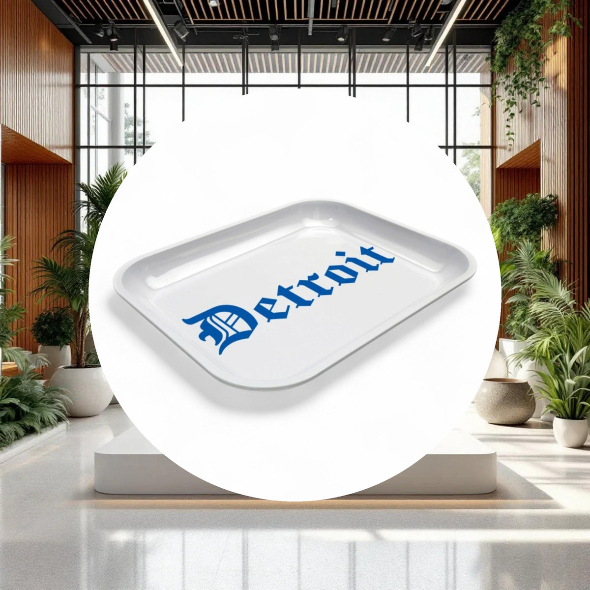 Large Dope Trays x Detroit White - background Blue logo - Image 3