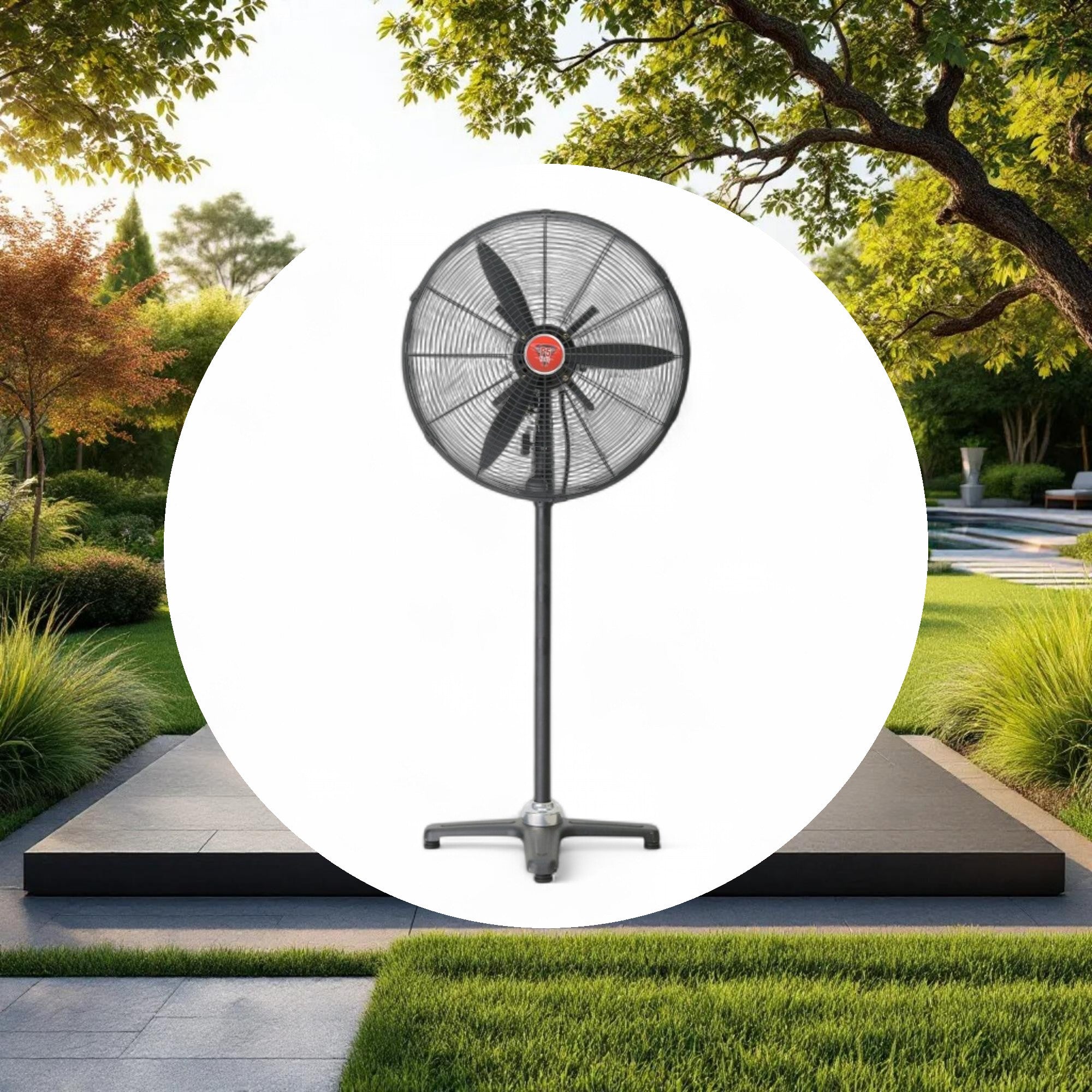 F5 Fans Industrial Oscillating Pedestal Fan 18in - Image 4