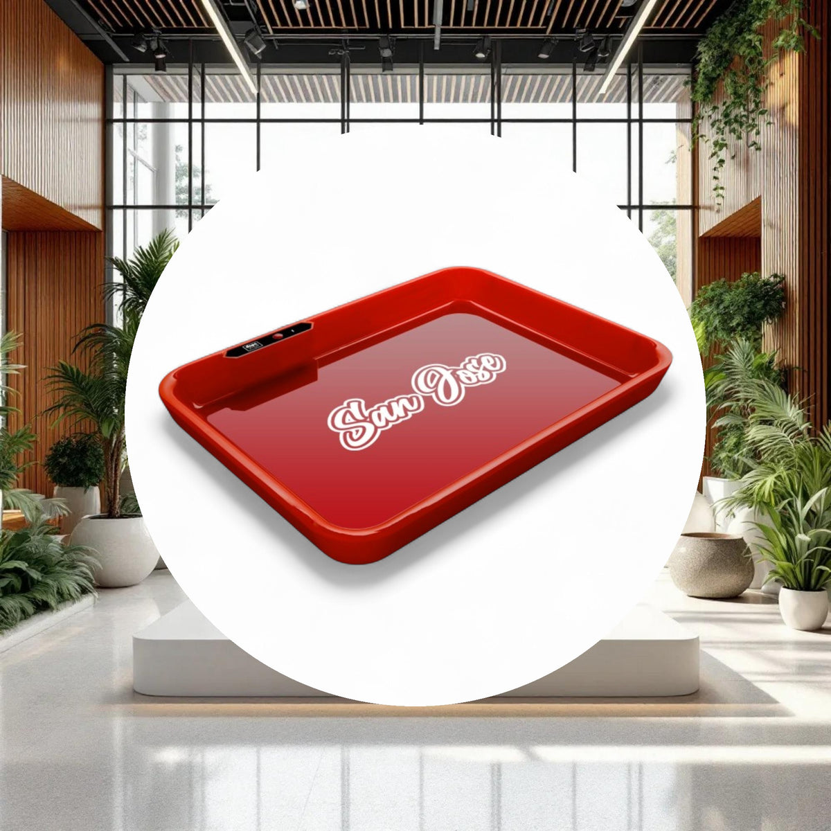 Dope Trays x San Jose – Red background white logo - Image 3