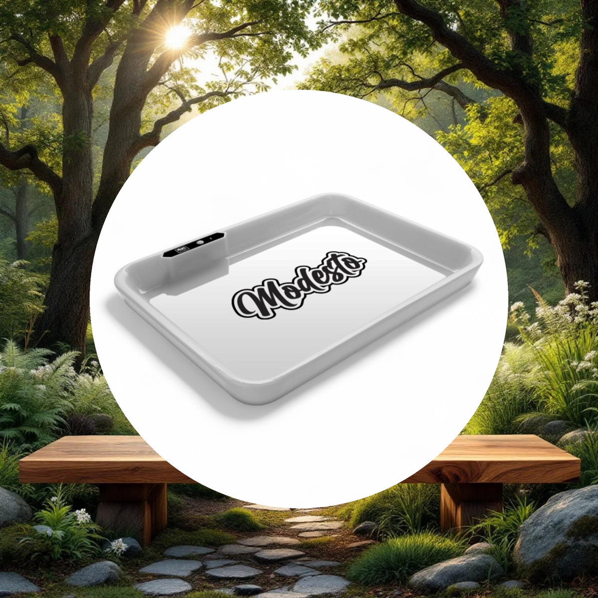 Dope Trays x Modesto – White background black logo - Image 5