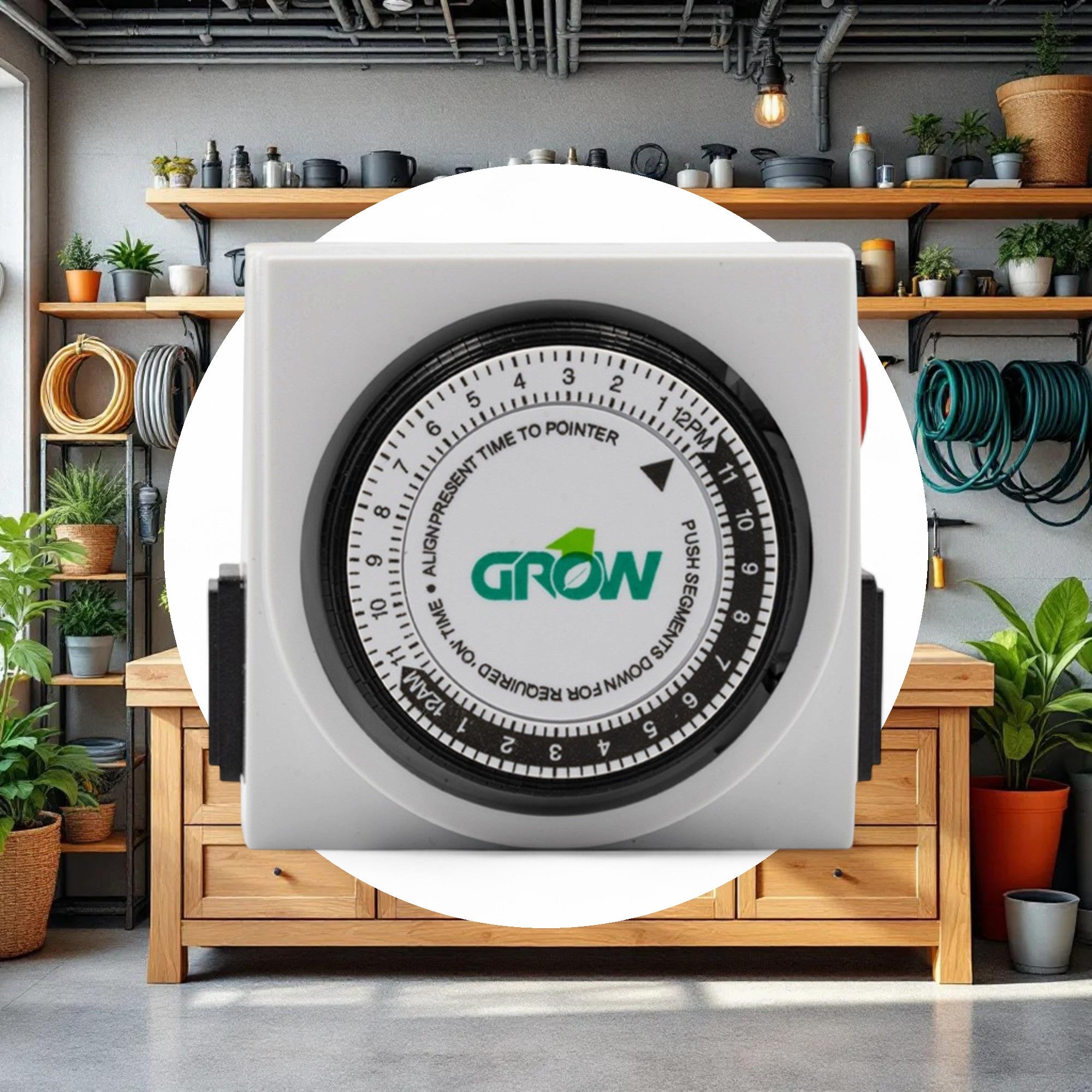 Grow1 120V Dual Outlet Mechanical Timer - Image 4