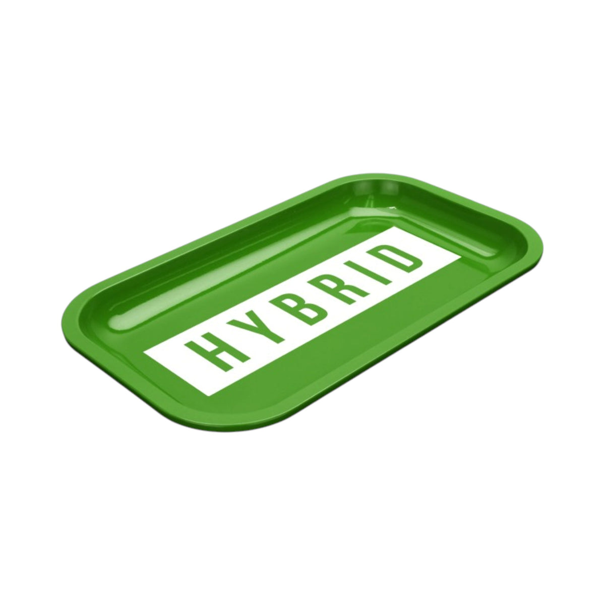 Med Dope Trays x Hybrid – Green background white logo
