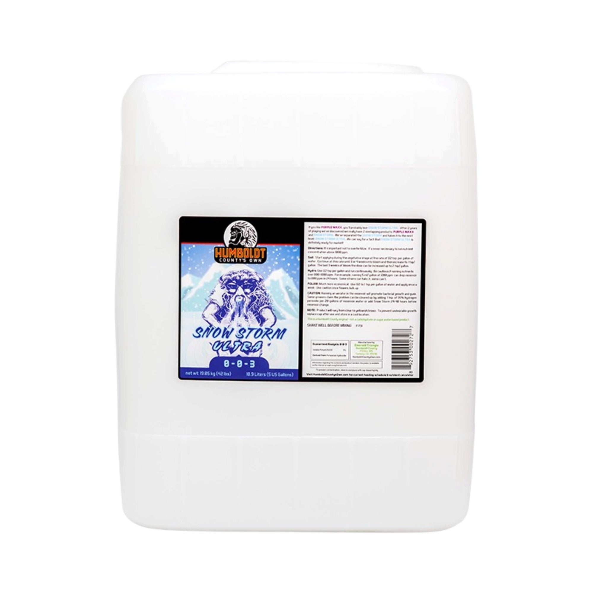 Humboldt County's Own Snow Storm Ultra 5gal