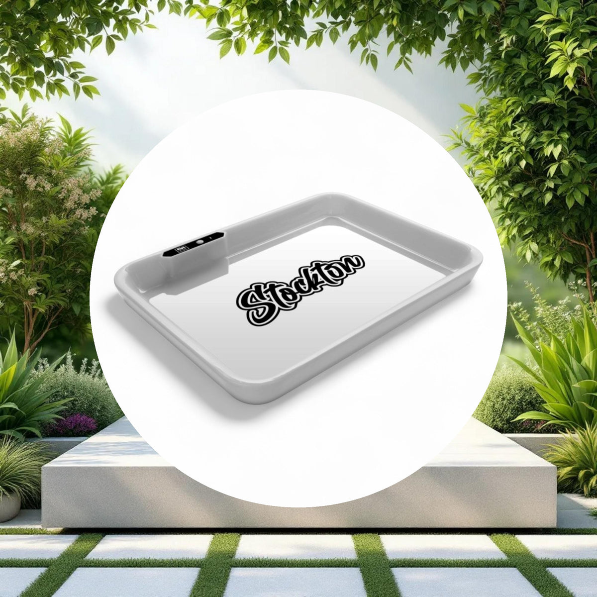 Dope Trays x Stockton – White background Black Logo - Image 2