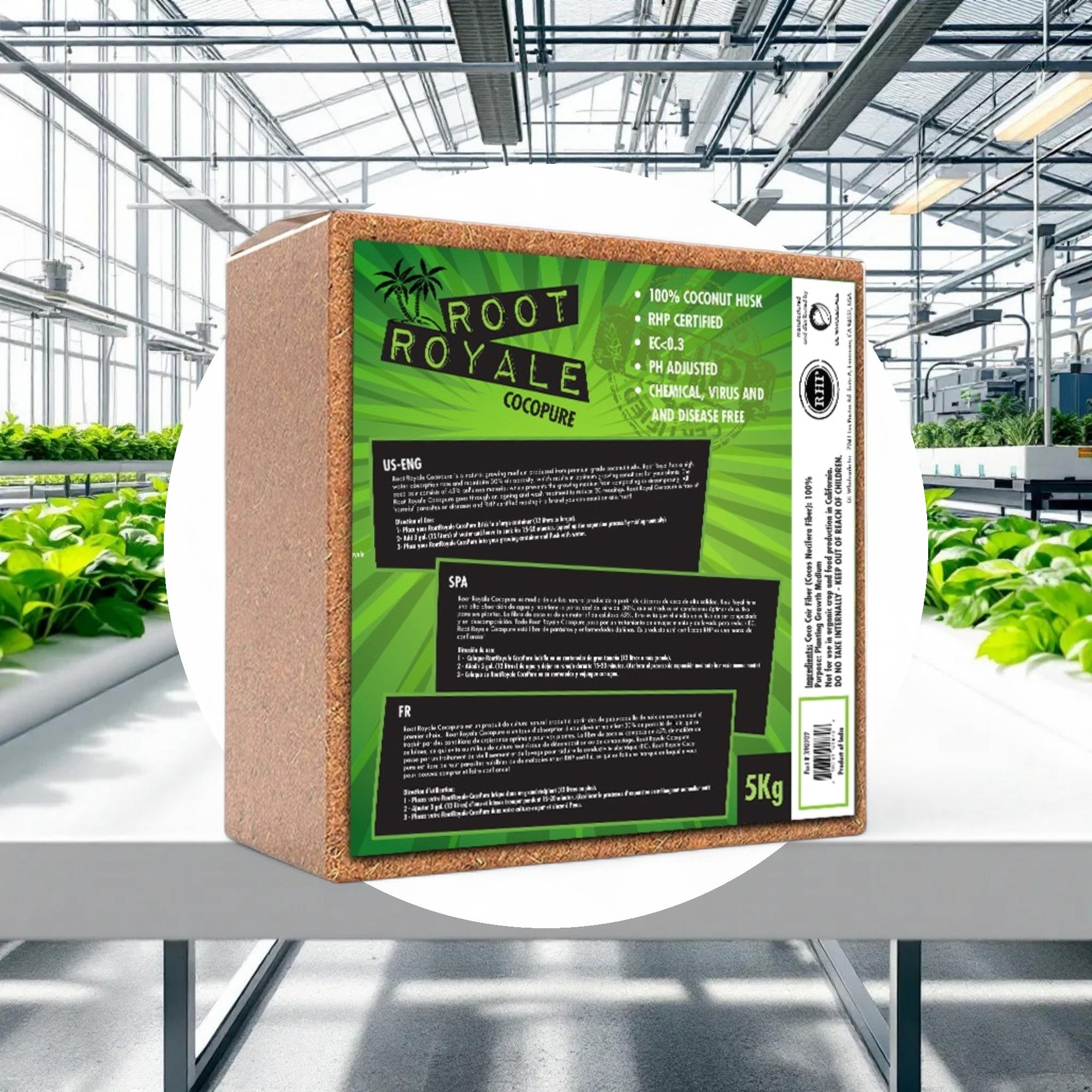 Root Royale Coco Brick RHP Certified 5KG - Image 2