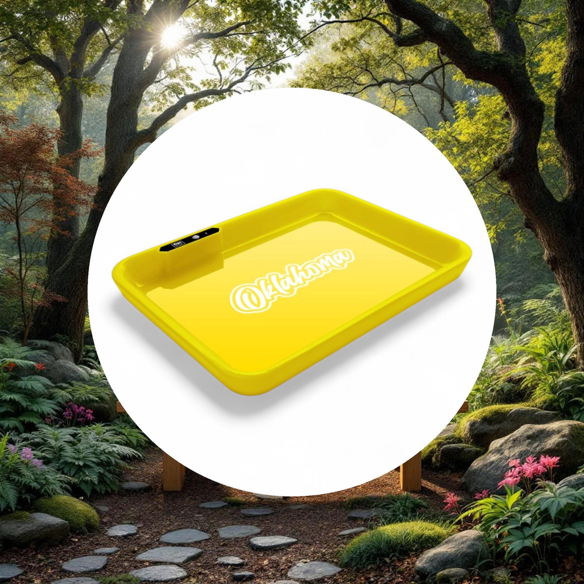 Dope Trays x Oklahoma -  Yellow background White logo - Image 5