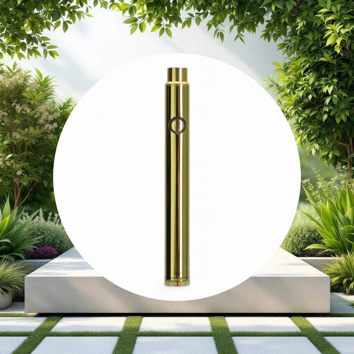 Rechargeable Vape Battery Adjustable Voltage (Gold) - Image 2