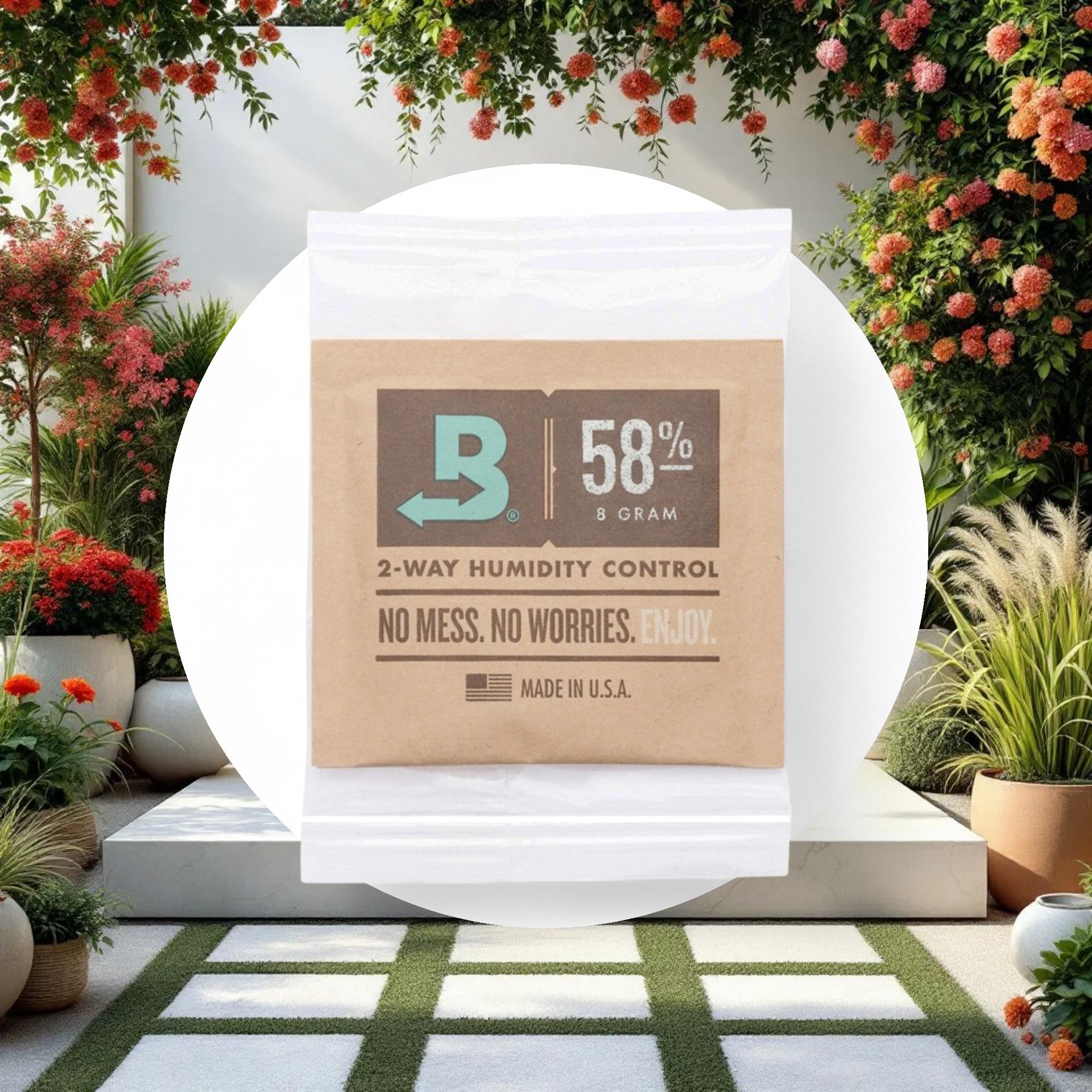 Boveda 2-Way Humidity Control Pack 58% RH 8g Bulk Individually Wrapped (300pcs/Case) - Image 2