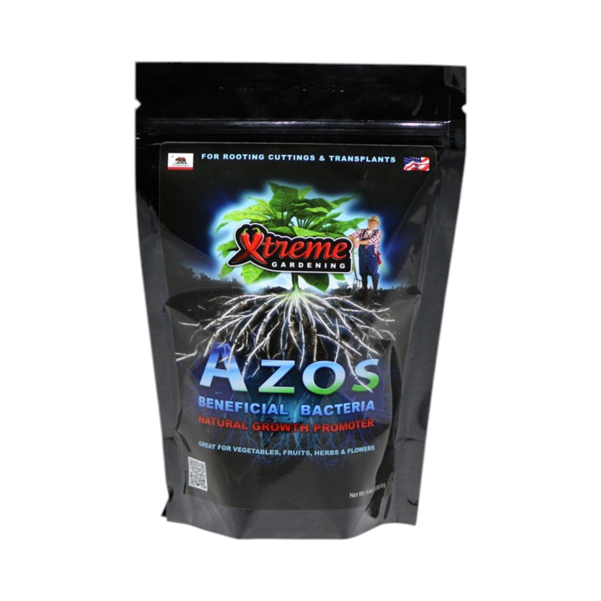 Xtreme Gardening AZOS Beneficial Bacteria Natural Growth Promoter 6oz