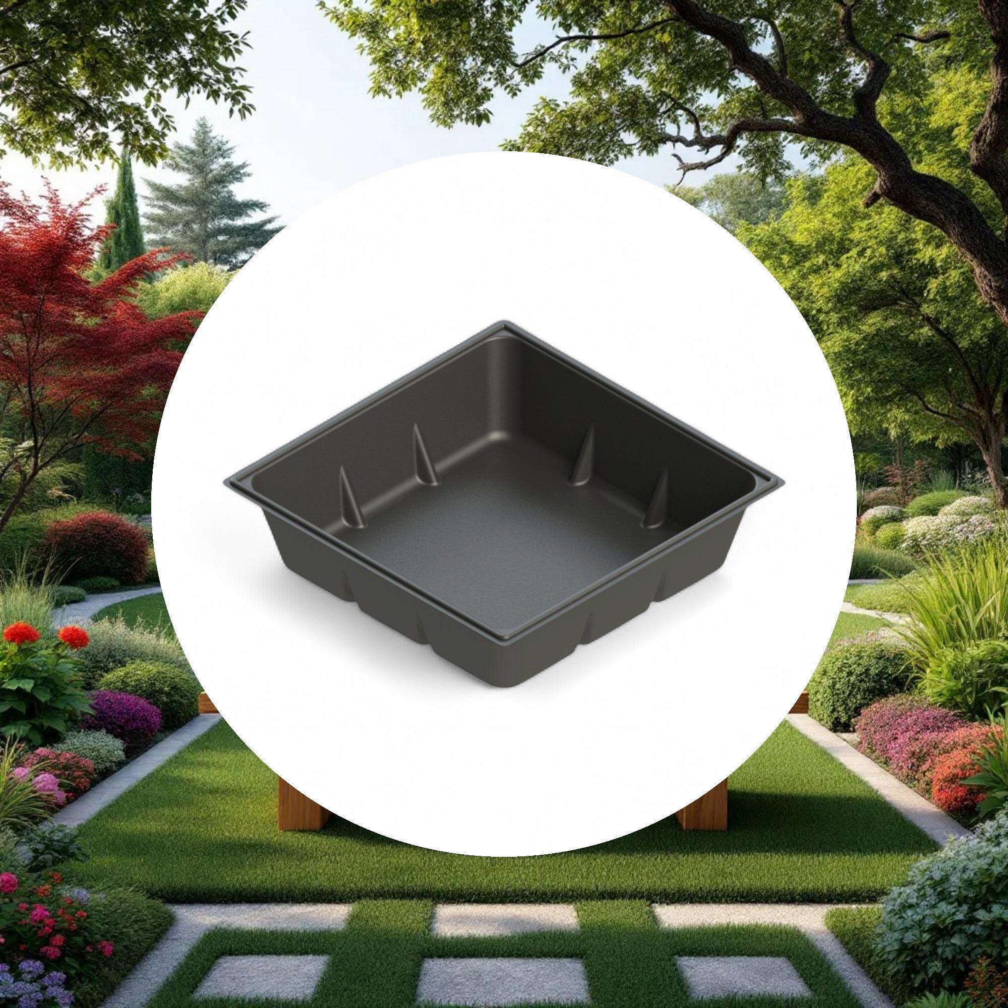 100 Gallon Reservoir, Black, Square - Image 4
