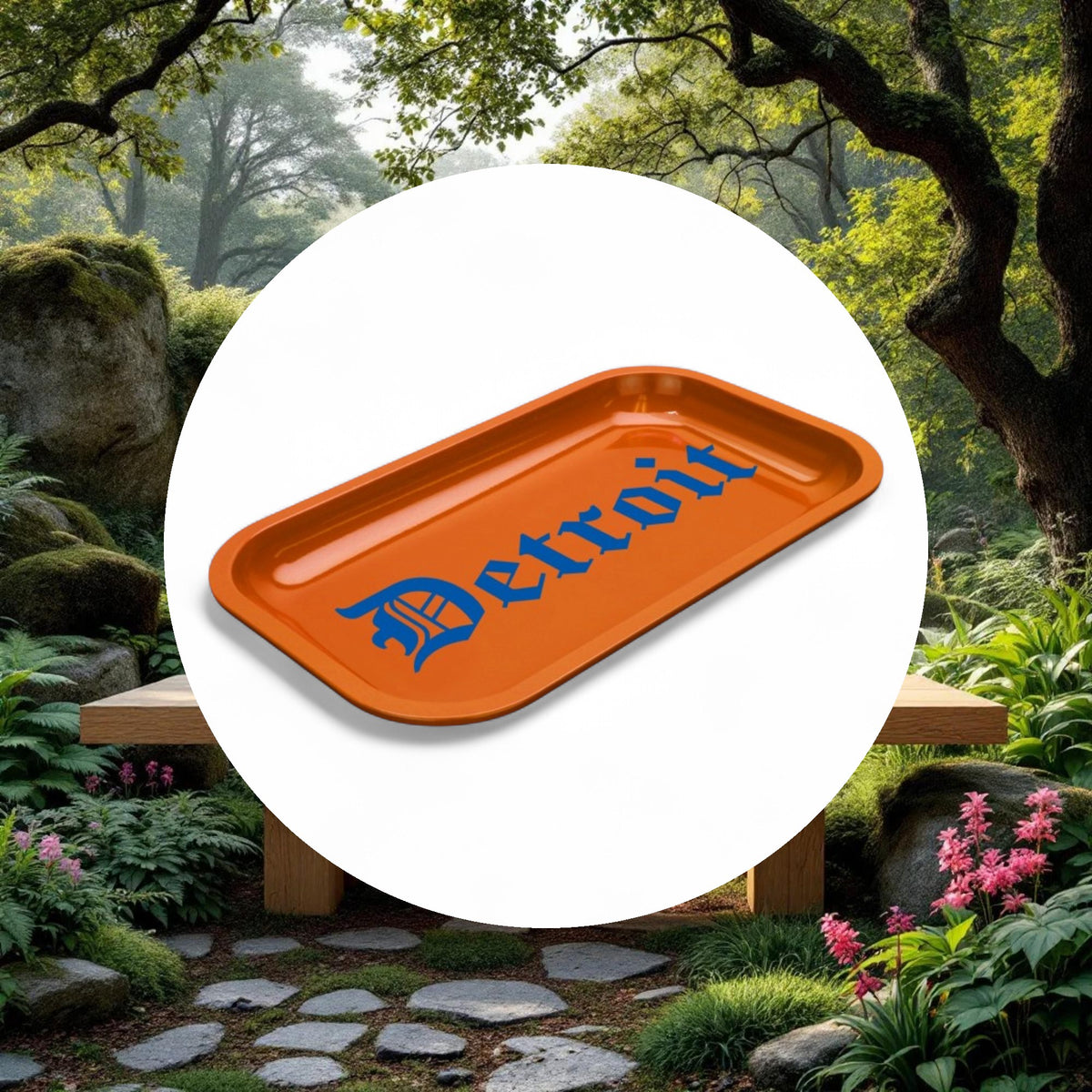 Med Dope Trays x Detroit Orange - background Blue logo - Image 5