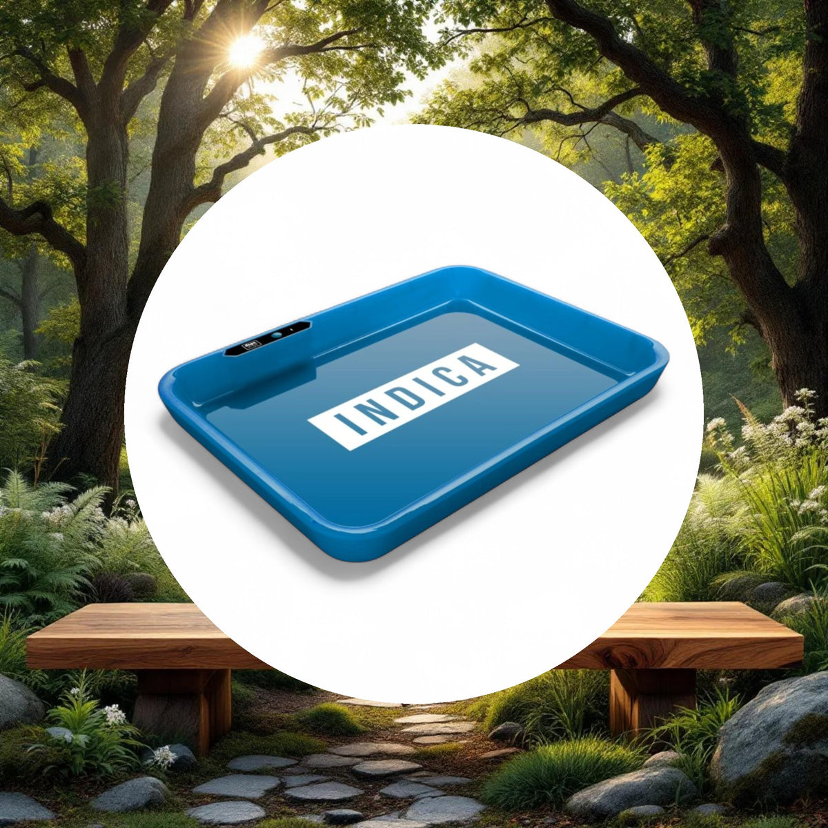 Dope Trays x Indica  - Blue background white logo - Image 5