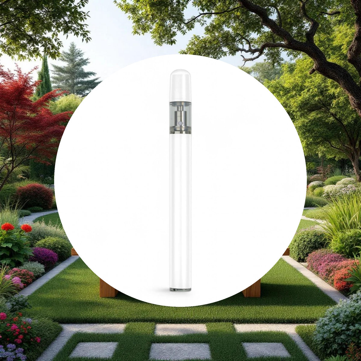 Disposable Vaporizer Pen 0.3ml w/ 1.6mm Opening White - Image 4