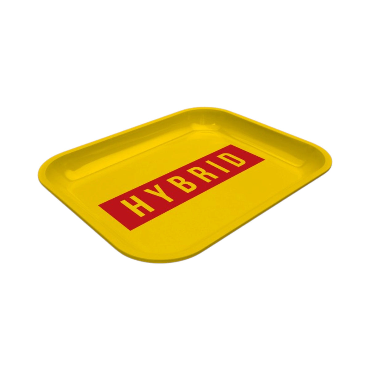 Large Dope Trays x Hybrid - yellow background red logo