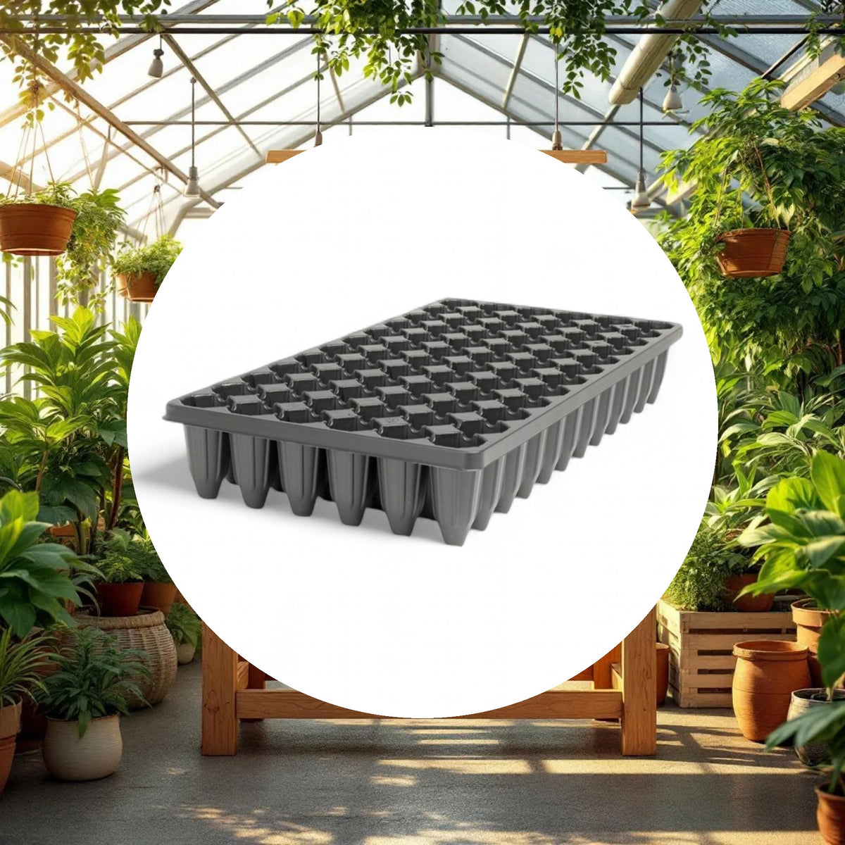 X-Deep Premium Seedling Plug Tray 72 Cell USA (10in x 20in) - Image 2