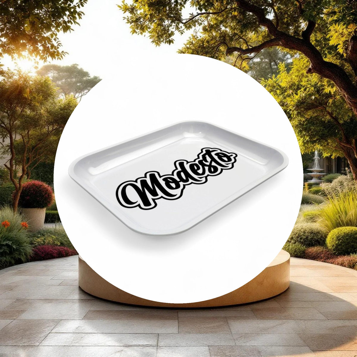 Large Dope Trays x Modesto – White background black logo - Image 2