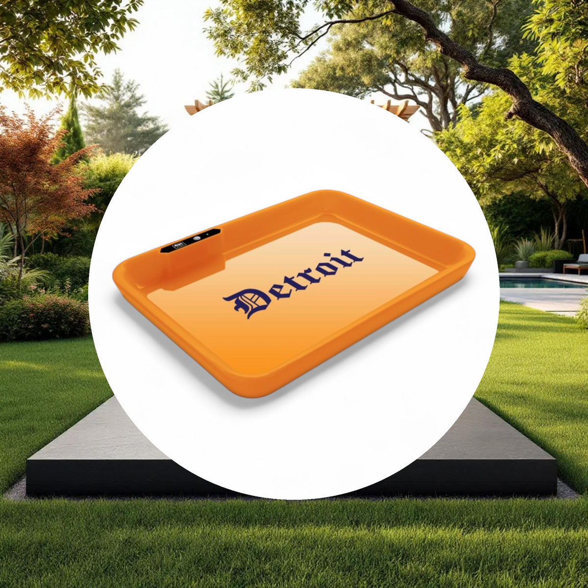 Dope Trays x Detroit Orange - background Blue logo - Image 4