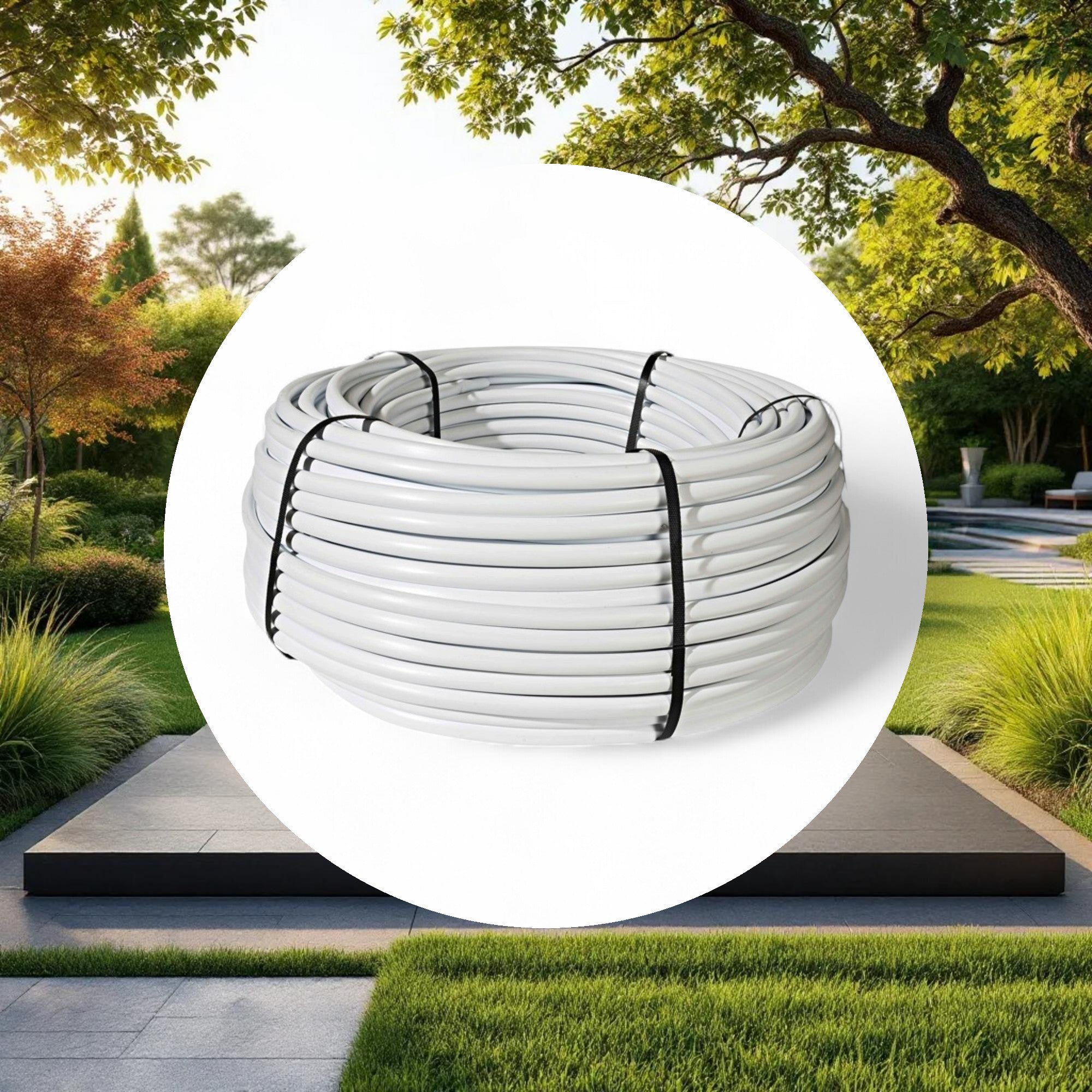 Netafim UV Polyethylene Tubing 17mm (0.56in ID x 0.6in OD) 500ft Roll - Image 5