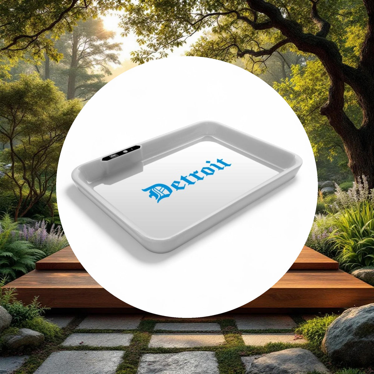 Dope Trays x Detroit White - background Blue logo - Image 5