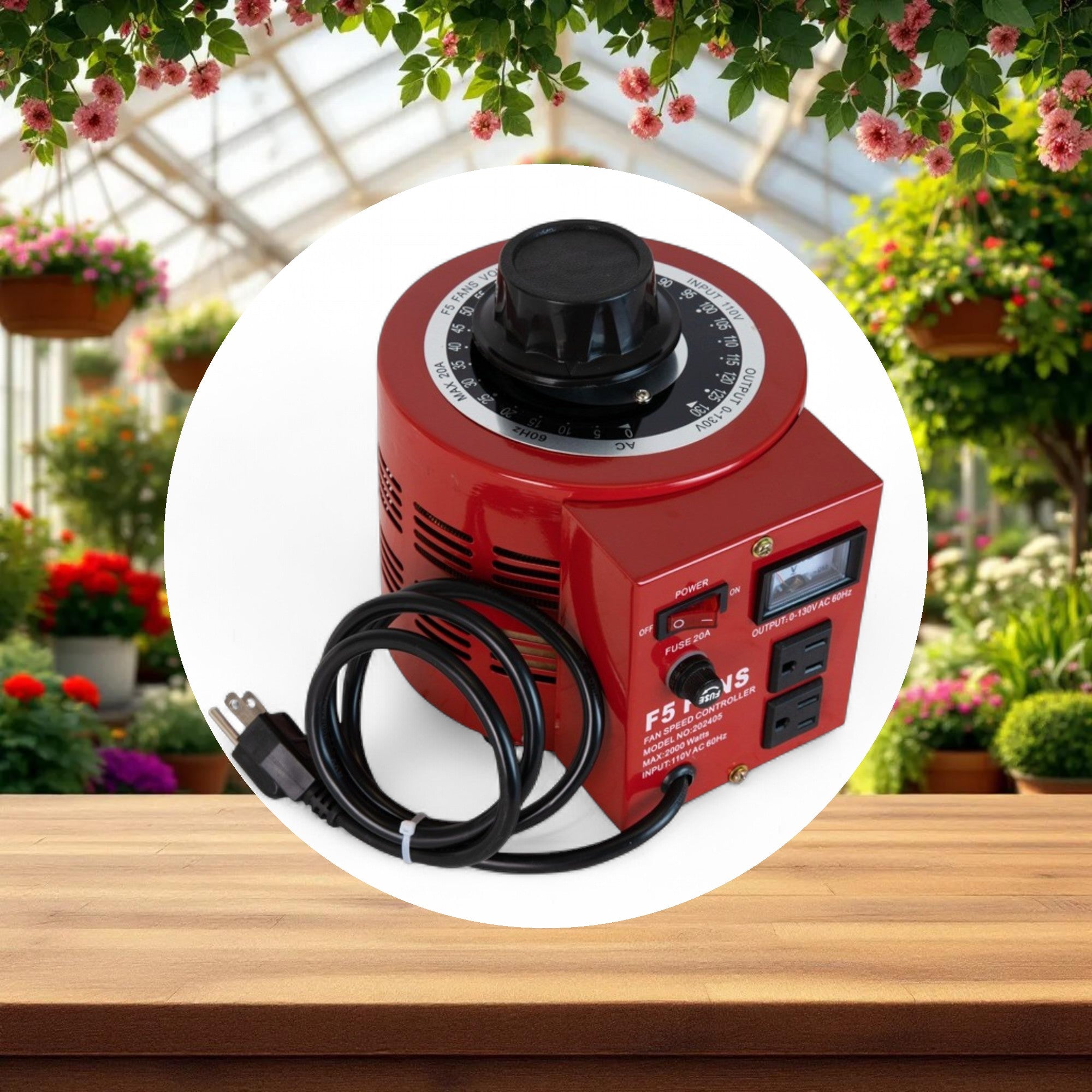 F5 Dual Outlet Variable Voltage Speed Controller (20A 2000W 2kV) - Image 3