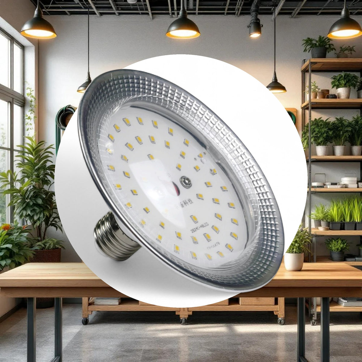 12W LED 4200k Grow LED Bulb e26 Socket - Image 3