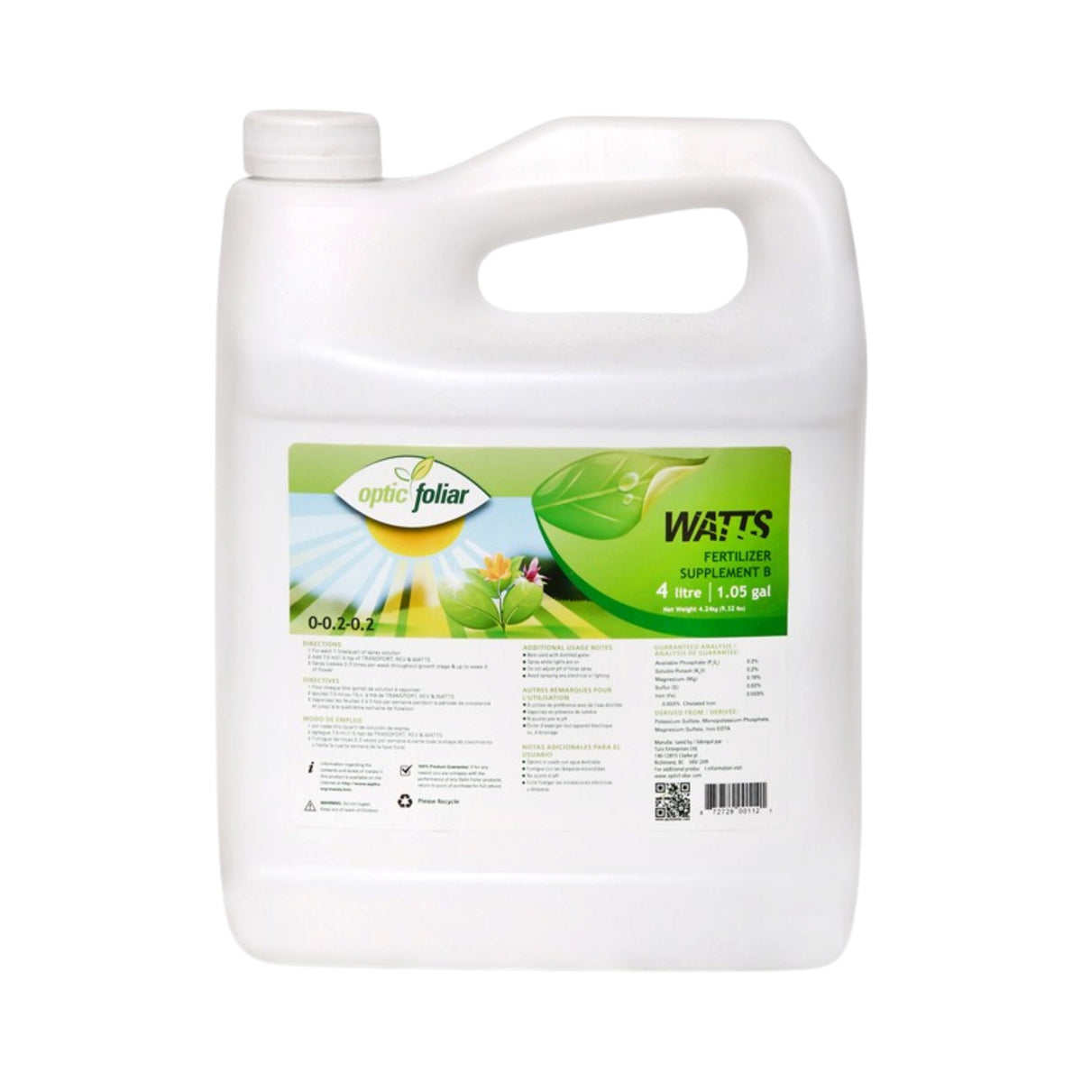 Optic Foliar WATTS 4L