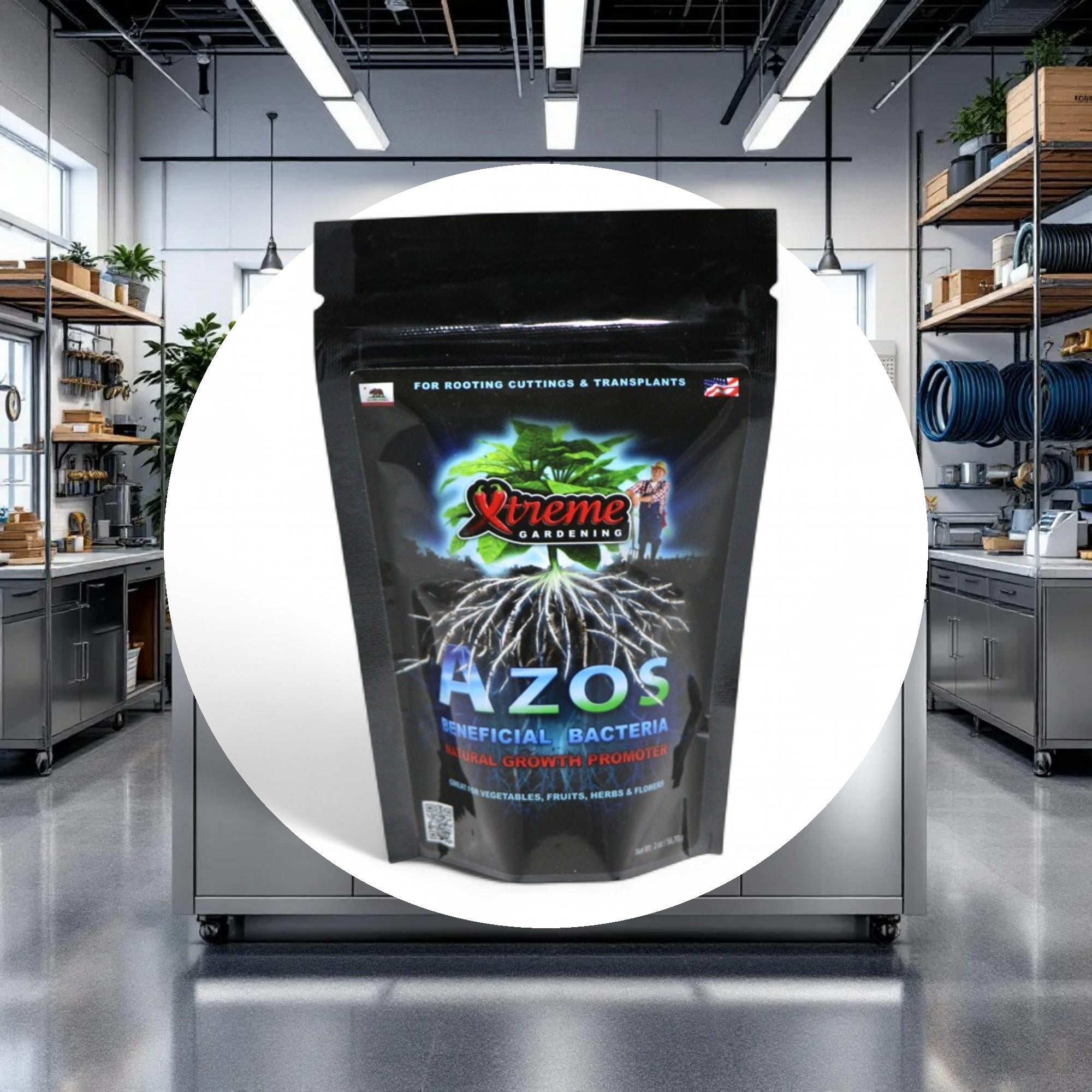 Xtreme Gardening AZOS Beneficial Bacteria Natural Growth Promoter 2oz - Image 3
