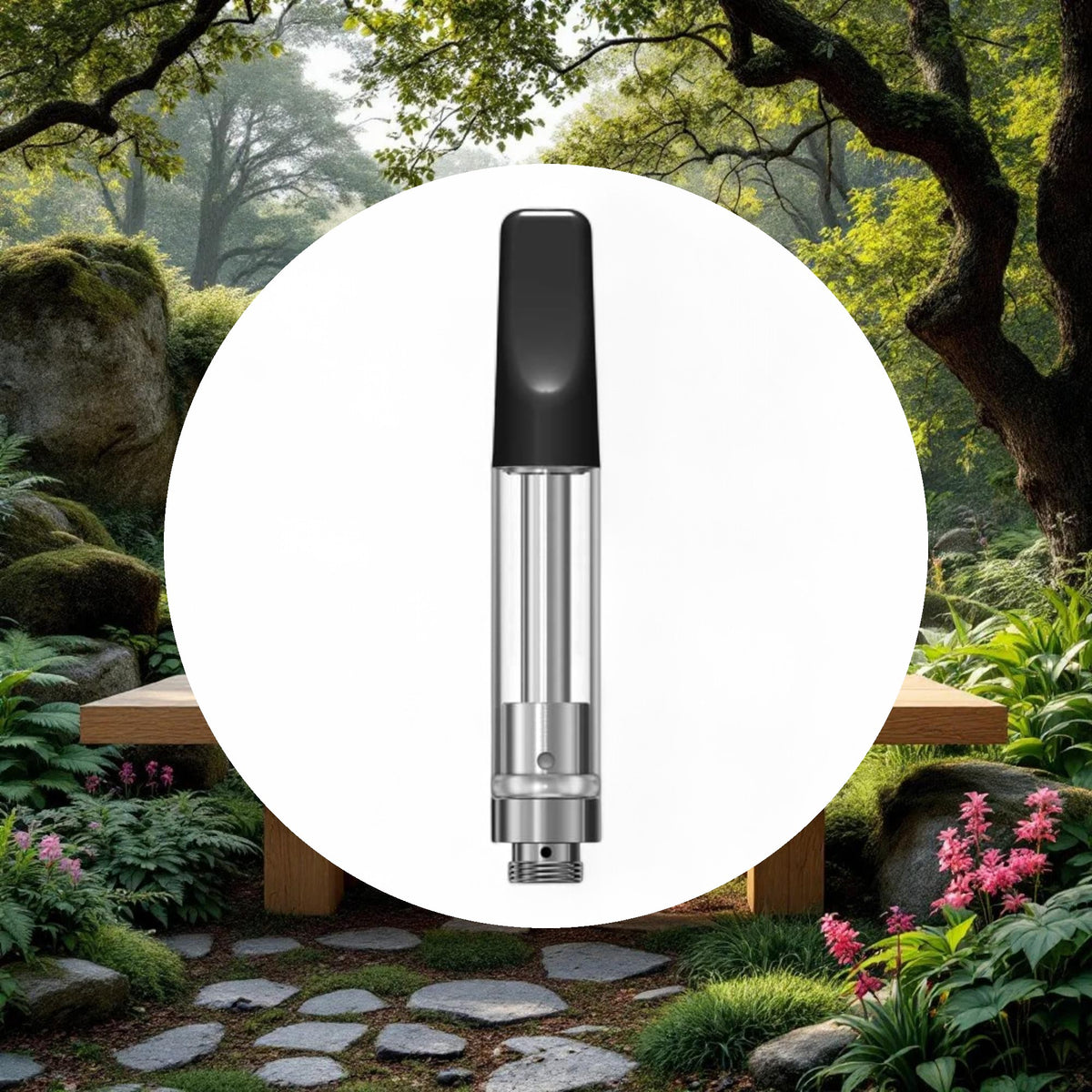1ml Black Ceramic Cartridge w/ 1.6mm inlet (1-piece) - Image 5
