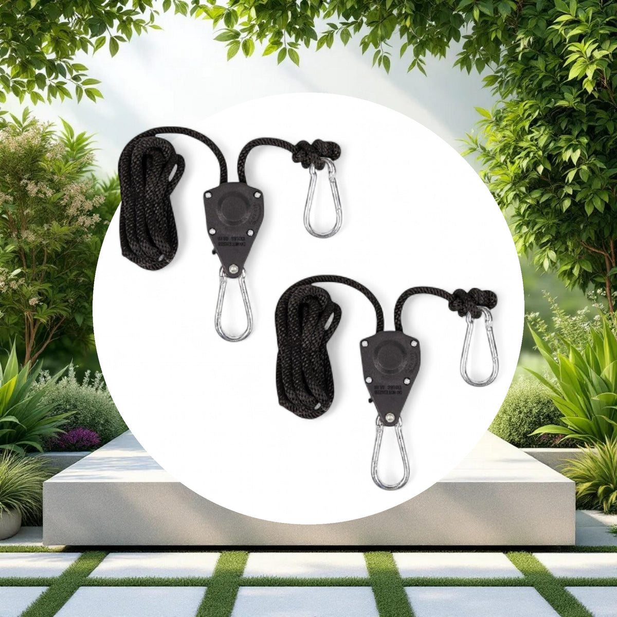 Rope Ratcheting Light Hangers 1/8in (2pcs/Pack) (Commercial Packaging) - Image 2
