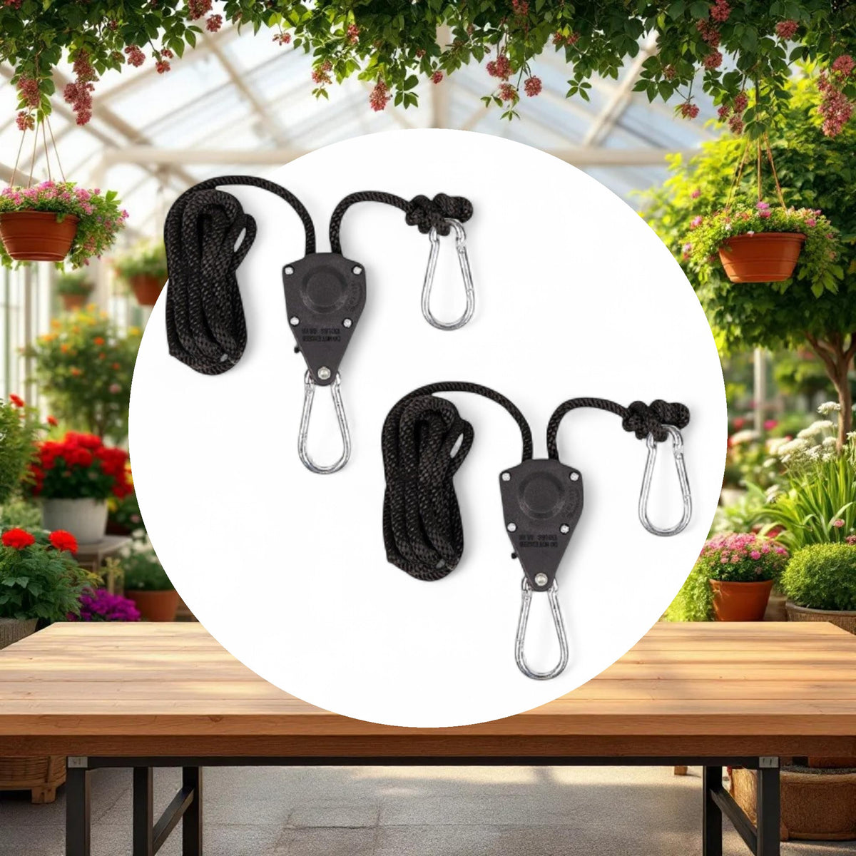 Rope Ratcheting Light Hangers 1/8in (2pcs/Pack) (Commercial Packaging) - Image 3