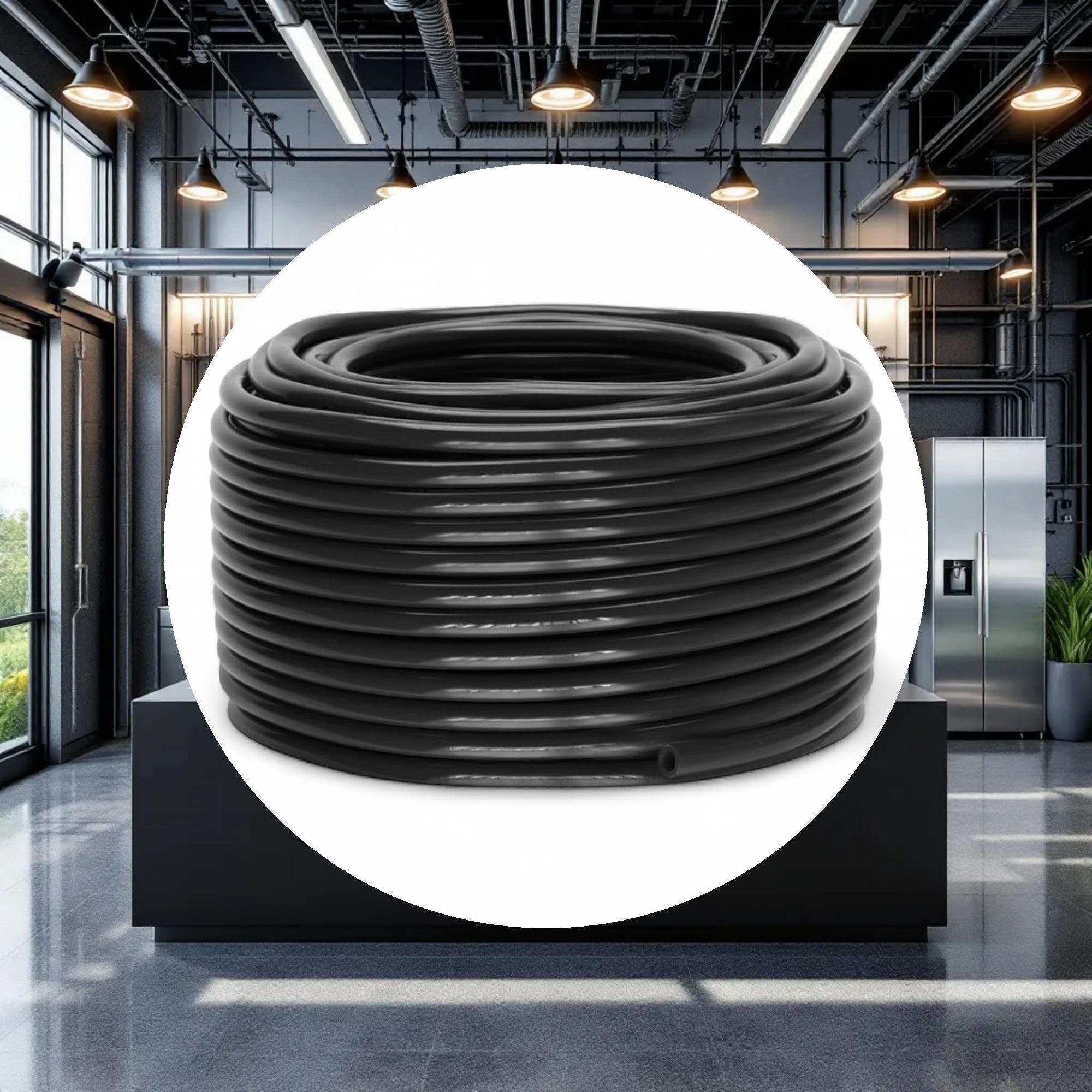 GROW1 Black Vinyl Tubing I.D. 3/4in x 50ft - Image 2