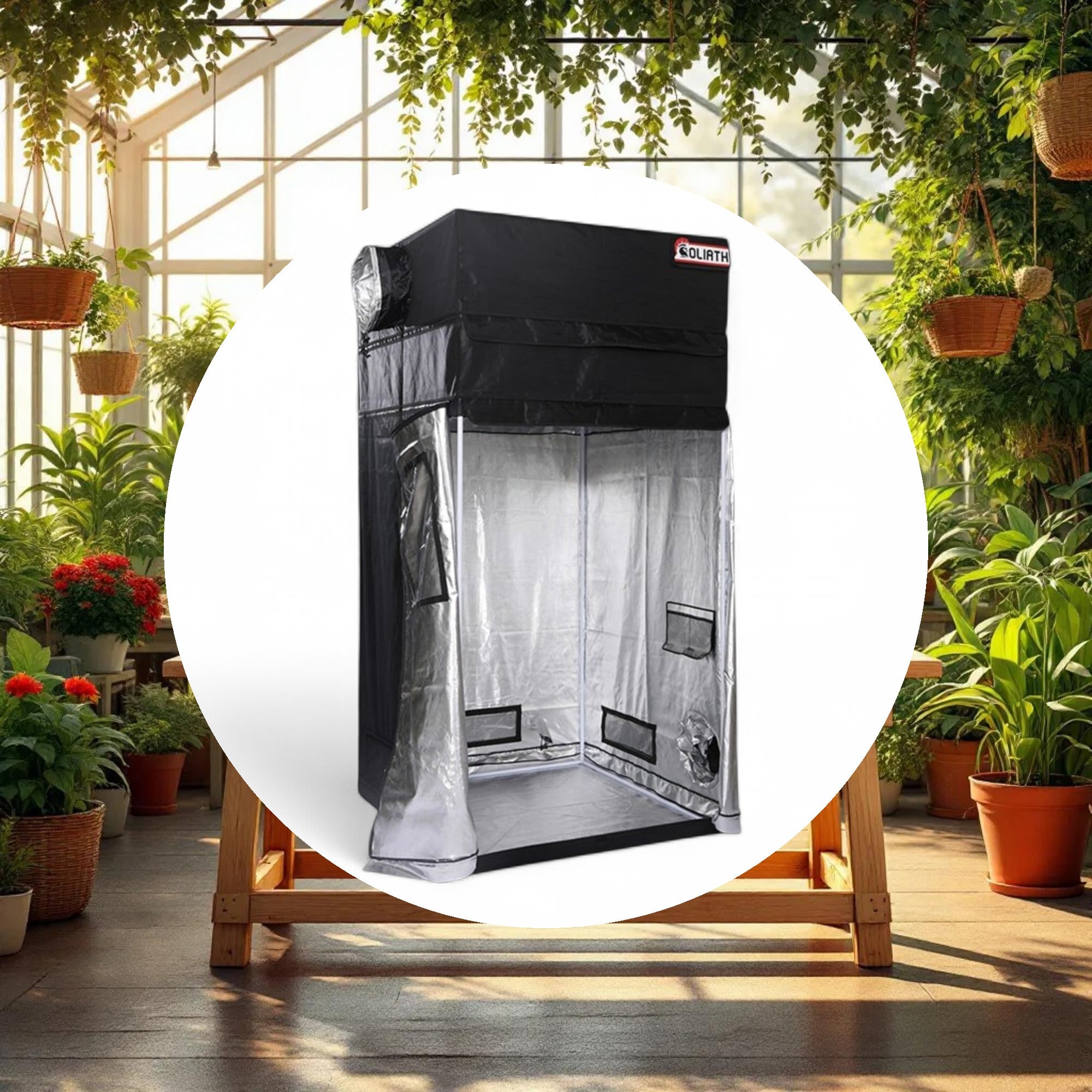 Goliath Grow Tent 4ft x 4ft x 6ft11in - 7ft11in - Image 2