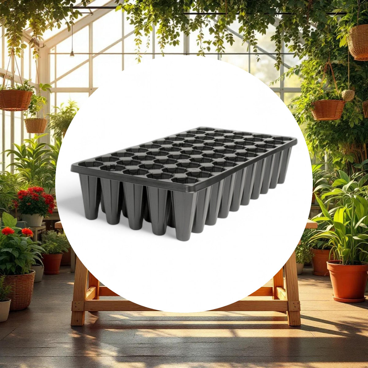 X-Deep Premium Seedling Plug Tray 50 Cell USA (10in x 20in) - Image 2