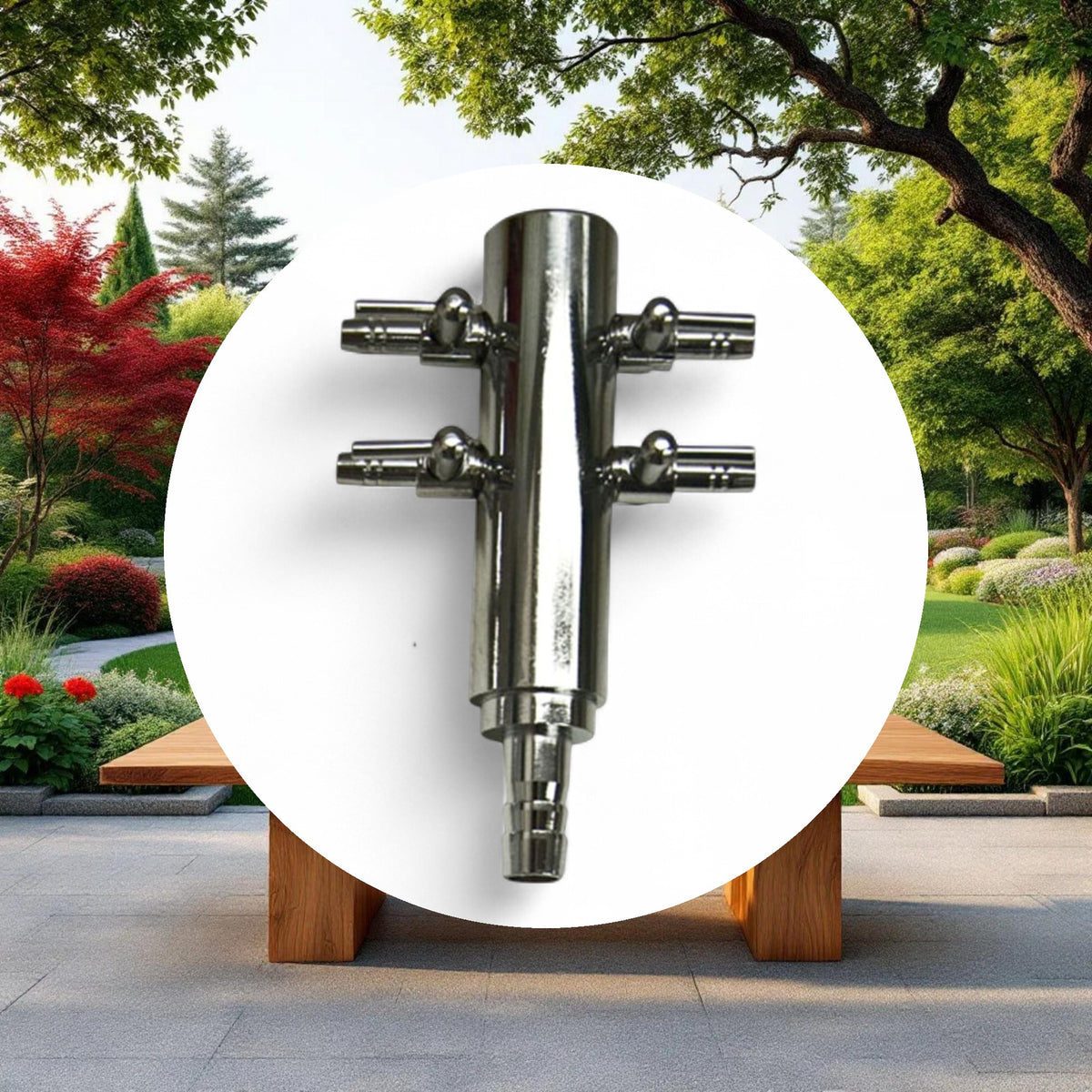 Chrome Air Divider 4 Outlet - Image 4