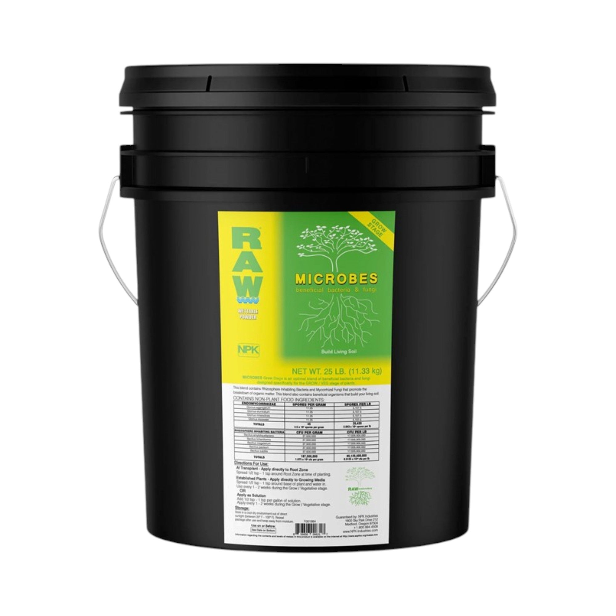 NPK RAW Microbes Grow Stage 25lbs